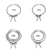 Jewelry Bohemian Bow Beaded Necklace Velvet Alloy Imitation Turquoise Electroplated