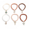 Jewelry Bohemian Cactus Alloy Polymer Clay Pendant Bracelet Electroplated Geometric Style