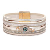 Jewelry Bohemian Cross Bracelet Pu Leather Geometric Electroplating Women's