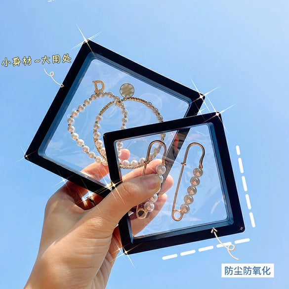 Jewelry Box Composite Materials Antioxidation Sealed Storage For Ring Necklace Earrings