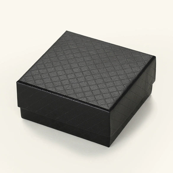 Jewelry Box Packaging Rhombus Fashion Embossed Solid Color