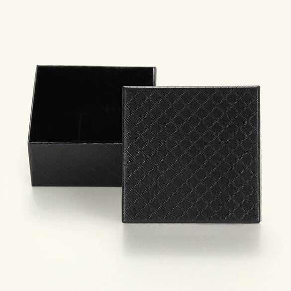 Jewelry Box Packaging Rhombus Fashion Embossed Solid Color