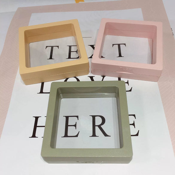 Jewelry Box Plastic Pvc Velvet Spray Girly Style Gift Box For Ring Pendant Earrings