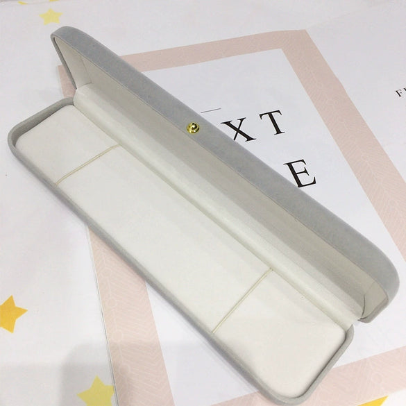 Jewelry Box Plastic Pvc Velvet Spray Girly Style Gift Box For Ring Pendant Earrings
