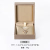 Jewelry Box Plastic Solid Color Brushed Pu Leather Packaging