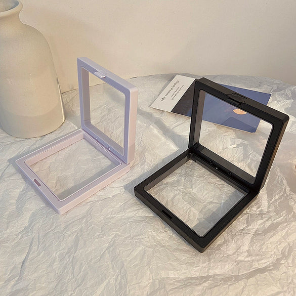 Jewelry Box Plastic Solid Color Transparent Suspended Display Gift Packaging