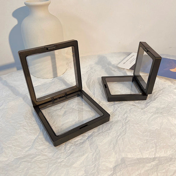 Jewelry Box Plastic Solid Color Transparent Suspended Display Gift Packaging