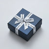 Jewelry Box Ring Box Earring Box Pendant Box Necklace Box Gift Box Packaging Box In Paper Cardboard Gray Velvet With Bow Pattern