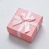 Jewelry Box Ring Box Earring Box Pendant Box Necklace Box Gift Box Packaging Box In Paper Cardboard Gray Velvet With Bow Pattern