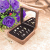 Jewelry Box Walnut Wooden Flannel Lined For Ring Watch Storage