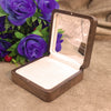 Jewelry Box Walnut Wooden Flannel Lined For Ring Watch Storage