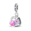 Jewelry Bracelet Accessories Copper Silver Plated Dumbbell Football Basketball Baseball Charm Beads Dripping Oil Design