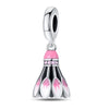 Jewelry Bracelet Accessories Copper Silver Plated Dumbbell Football Basketball Baseball Charm Beads Dripping Oil Design