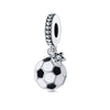 Jewelry Bracelet Accessories Copper Silver Plated Dumbbell Football Basketball Baseball Charm Beads Dripping Oil Design