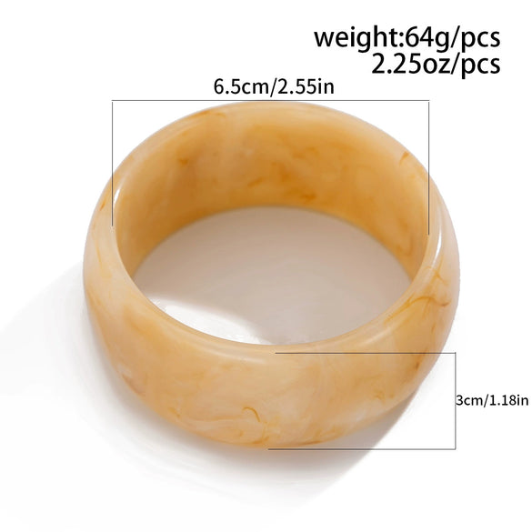 Jewelry Bracelet Acrylic Retro Round Polishing