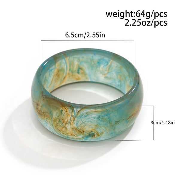 Jewelry Bracelet Acrylic Retro Round Polishing
