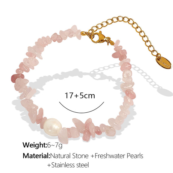Jewelry Bracelet And Necklace Set 316L Stainless Steel Beaded Regular Chain Electroplating Design
