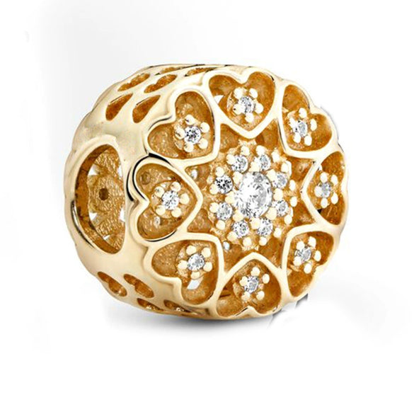 Jewelry Bracelet Metal Inlaid Rhinestone Beaded Pendant With Totem Pattern And Electroplating Treatment