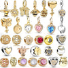 Jewelry Bracelet Metal Inlaid Rhinestone Beaded Pendant With Totem Pattern And Electroplating Treatment