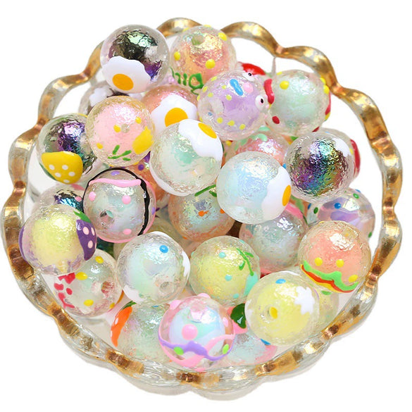 Jewelry Bracelet Mobile Phone Chain Iceberg Pleated Tulip Handpainted Beaded Small Fresh Style Dripping Glue