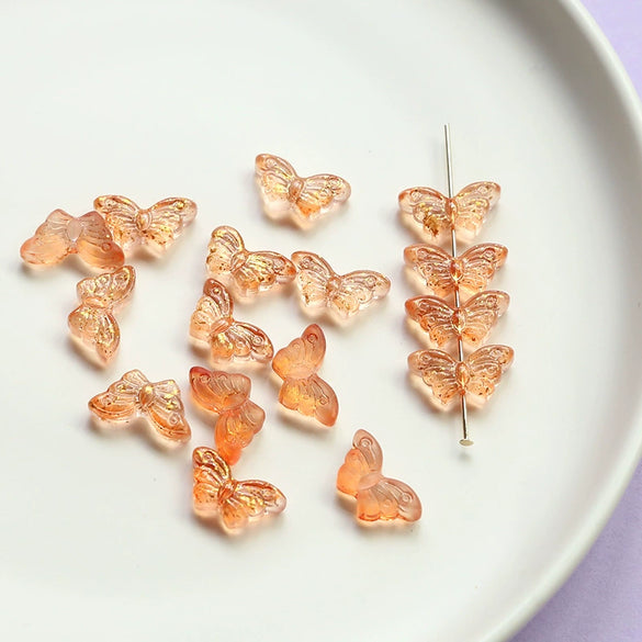 Jewelry Bracelet Necklace Hairpin Accessories Retro Butterfly Glazed Beads Handmade