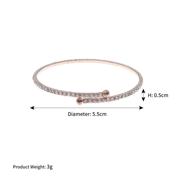 Jewelry Bracelet Rhinestone Cross Trendy Fine Allmatch Elastic