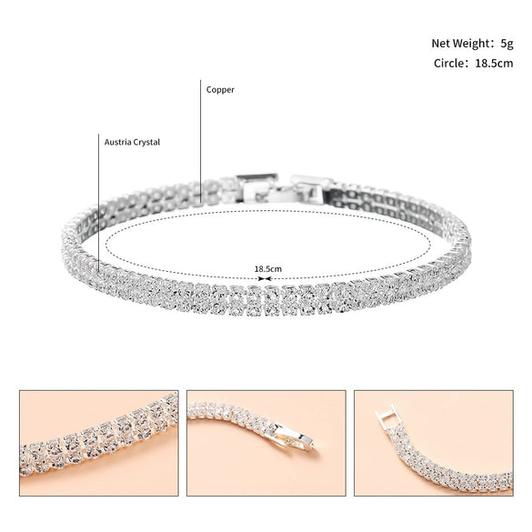 Jewelry Bracelet Rhinestone Cross Trendy Fine Allmatch Elastic
