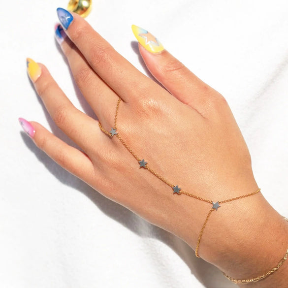 Jewelry Bracelet Ring Chain Heart Shape Zircon Inlay