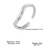 Jewelry Bracelets Alloy Geometric Exaggerated Design Electroplating Wave Shape