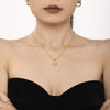 Jewelry Brass Copper Blue Turquoise Pendant Clavicle Necklace Star Shape Geometric Light Luxury Style Electroplated