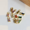 Jewelry Brass Copper Geometric Rectangular Tshaped Pendant Accessories With Electroplating