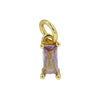 Jewelry Brass Copper Geometric Rectangular Tshaped Pendant Accessories With Electroplating