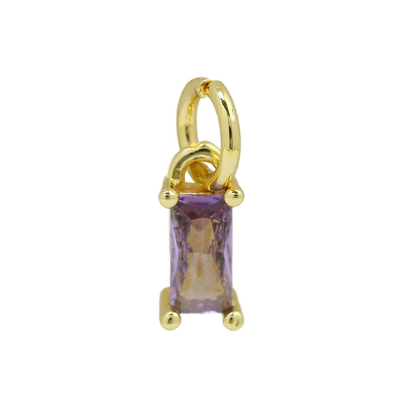 Jewelry Brass Copper Geometric Rectangular Tshaped Pendant Accessories With Electroplating