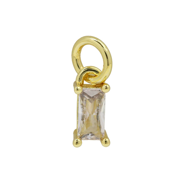Jewelry Brass Copper Geometric Rectangular Tshaped Pendant Accessories With Electroplating