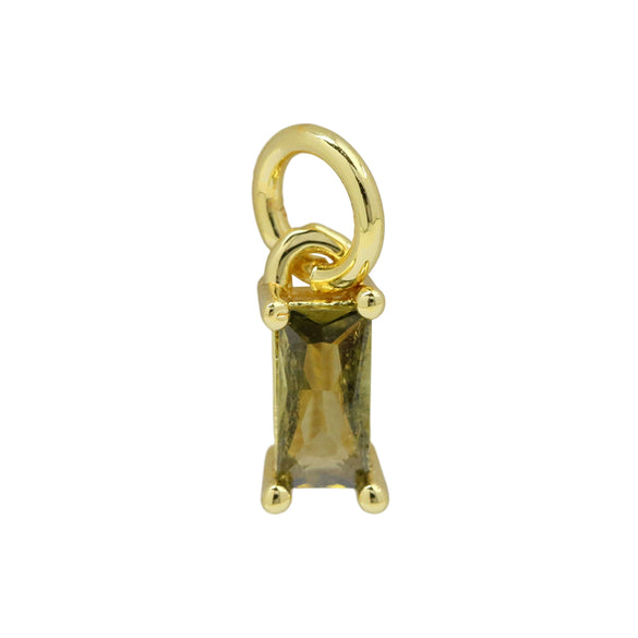 Jewelry Brass Copper Geometric Rectangular Tshaped Pendant Accessories With Electroplating