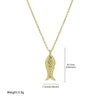 Jewelry Brass Pendant Necklace Ocean Fish Tropical Fish Animal Zodiac Electroplated