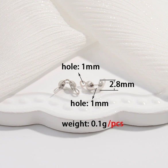 Jewelry Buckle Double Hanging S925 Sterling Silver Cover Buckle Style Simple Handmade Electroplated