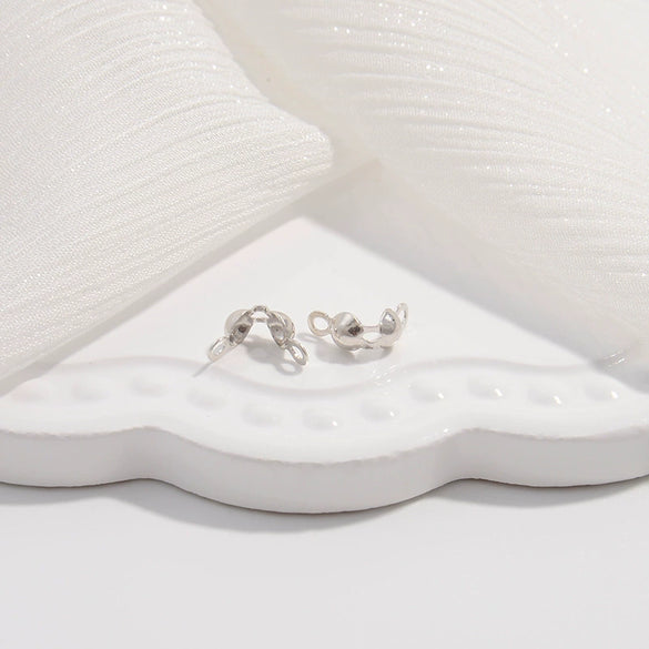 Jewelry Buckle Double Hanging S925 Sterling Silver Cover Buckle Style Simple Handmade Electroplated