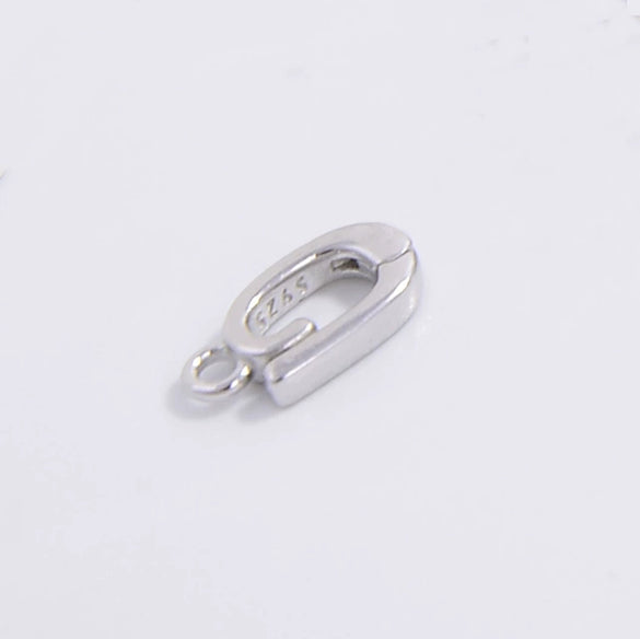 Jewelry Buckle 225 Silver Inlaid Zirconia Round Minimalist Geometric Diy Handmade