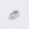 Jewelry Buckle 225 Silver Inlaid Zirconia Round Minimalist Geometric Diy Handmade