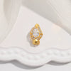 Jewelry Buckle Silver 925 Pearl Gourd Zirconia Fashion
