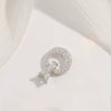 Jewelry Buckle Silver 925 Pearl Gourd Zirconia Fashion