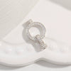 Jewelry Buckle Silver 925 Pearl Gourd Zirconia Fashion
