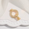 Jewelry Buckle Silver 925 Pearl Gourd Zirconia Fashion