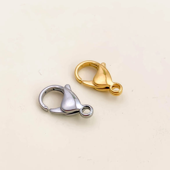 Jewelry Buckle Stainless Steel Titanium Steel Lobster Buckle Fine Polishing 18K Gold Color Protection Vacuum Plated Handmade Accessories