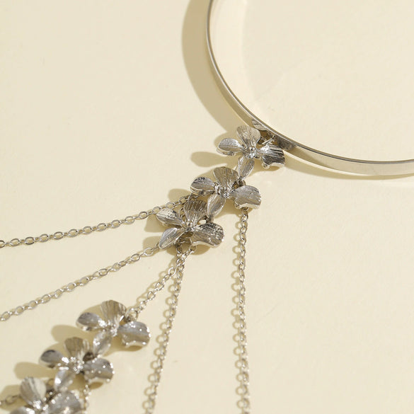 Jewelry Butterfly Flower Tassel Star Shell Metal Arm Bracelet Electroplated