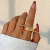 Jewelry Butterfly Knuckle Ring Alloy Bow Electroplated