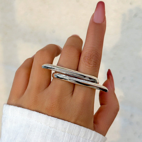 Jewelry Butterfly Knuckle Ring Alloy Bow Electroplated