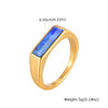 Jewelry Casting Stainless Steel Turquoise Tiger Eye Stone Ring Men's Accessories
