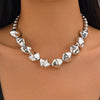 Jewelry Ccb Geometric Shaped Light Luxury Clavicle Chain With Electroplating